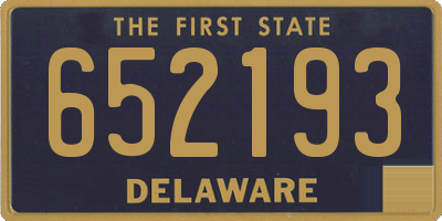 DE license plate 652193