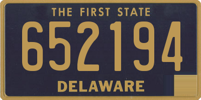 DE license plate 652194