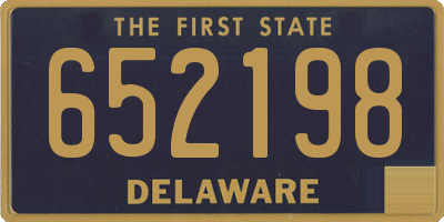 DE license plate 652198
