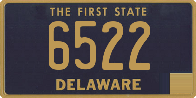 DE license plate 6522