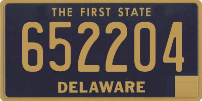 DE license plate 652204