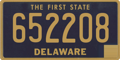DE license plate 652208