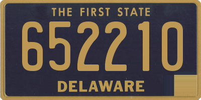 DE license plate 652210