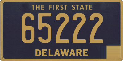 DE license plate 65222