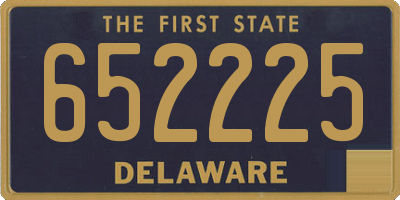 DE license plate 652225