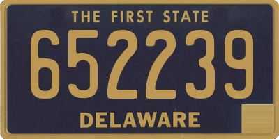 DE license plate 652239
