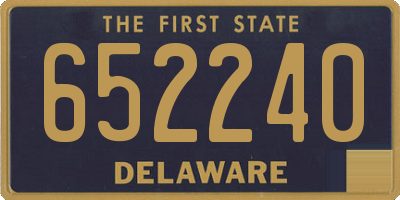 DE license plate 652240