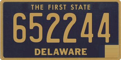 DE license plate 652244