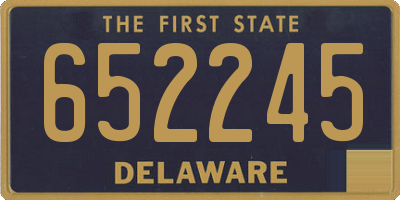 DE license plate 652245