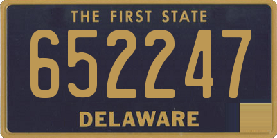 DE license plate 652247