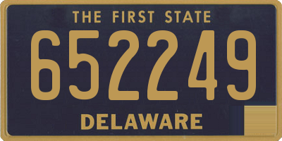 DE license plate 652249
