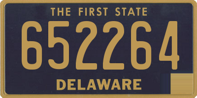 DE license plate 652264