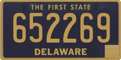 DE license plate 652269