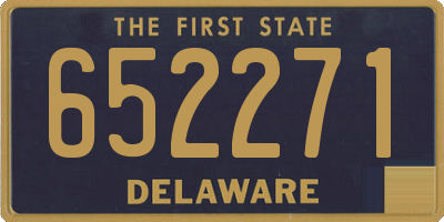 DE license plate 652271