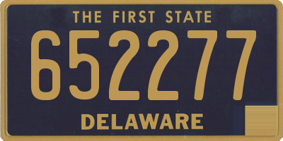 DE license plate 652277