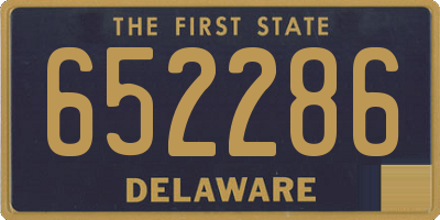DE license plate 652286