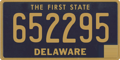 DE license plate 652295