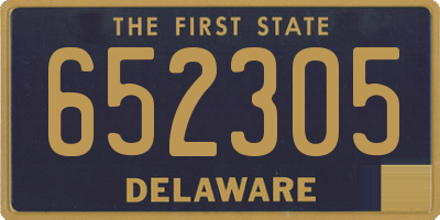 DE license plate 652305