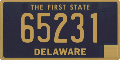 DE license plate 65231