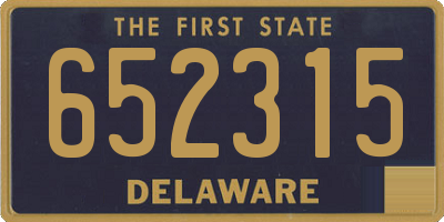 DE license plate 652315