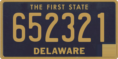 DE license plate 652321