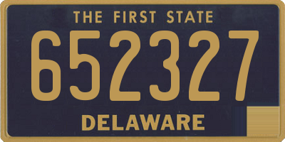 DE license plate 652327