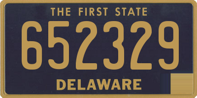DE license plate 652329