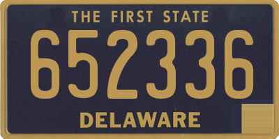 DE license plate 652336