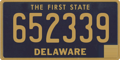 DE license plate 652339