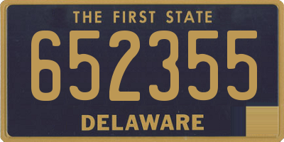 DE license plate 652355