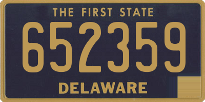 DE license plate 652359