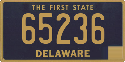 DE license plate 65236
