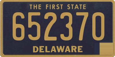 DE license plate 652370