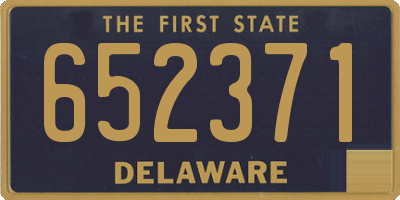 DE license plate 652371