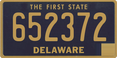DE license plate 652372