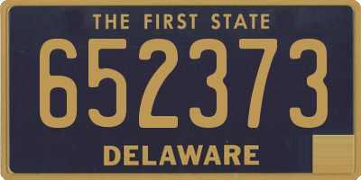 DE license plate 652373