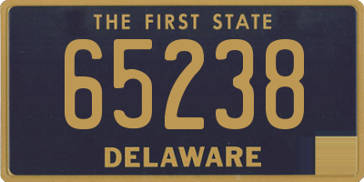 DE license plate 65238