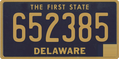 DE license plate 652385