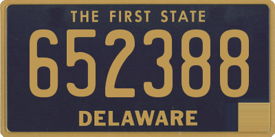DE license plate 652388