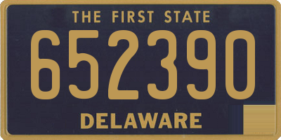 DE license plate 652390