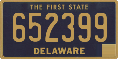 DE license plate 652399