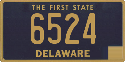 DE license plate 6524