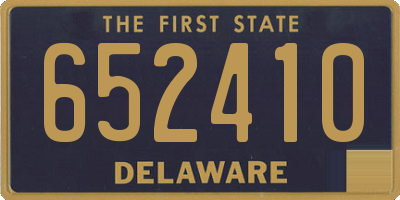 DE license plate 652410
