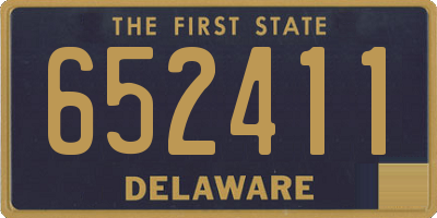 DE license plate 652411