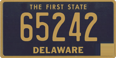 DE license plate 65242