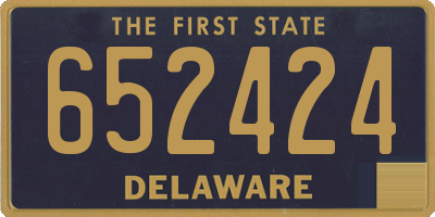 DE license plate 652424