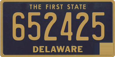 DE license plate 652425