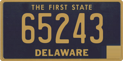 DE license plate 65243