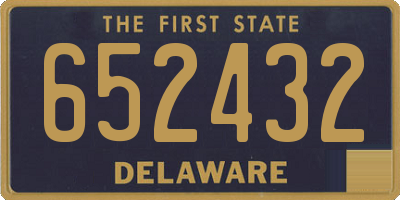 DE license plate 652432