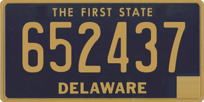 DE license plate 652437